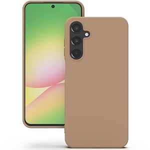 yatwin silicone back case for samsung galaxy a56 soft-touch phone back cover for samsung galaxy a56-milk tee beige