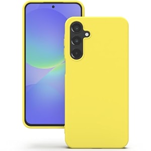 yatwin silicone back case for samsung galaxy a36 soft-touch phone back cover for samsung galaxy a36 - yellow