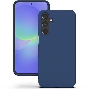 yatwin silicone back case for samsung galaxy a36 soft-touch phone back cover for samsung galaxy a36 - dark blue