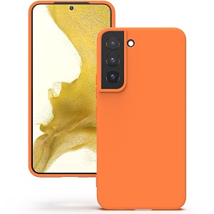 yatwin silicone back case for samsung galaxy s22 plus soft-touch phone back cover for samsung galaxy s22 plus - orange