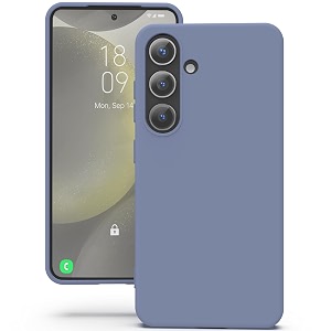 yatwin silicone back case for samsung galaxy s24 plus soft-touch phone back cover for samsung galaxy s24 plus - lavender grey