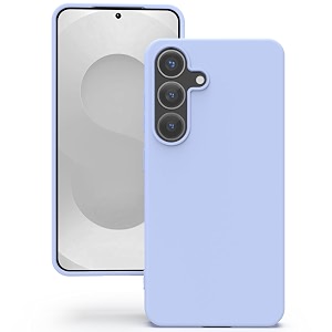 yatwin silicone back case for samsung galaxy s25 plus soft-touch phone back cover for samsung galaxy s25 plus - lilac