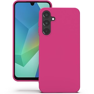 yatwin silicone back case for samsung galaxy a16 soft-touch phone back cover for samsung galaxy a16 - magenta