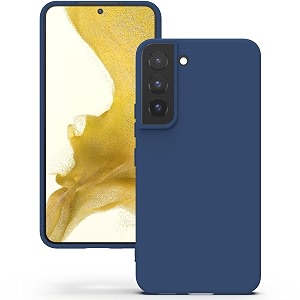 yatwin silicone back case for samsung galaxy s22 plus soft-touch phone back cover for samsung galaxy s22 plus - dark blue