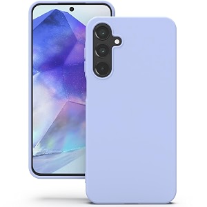 yatwin silicone back case for samsung galaxy a55 soft-touch phone back cover for samsung galaxy a55 - lilac