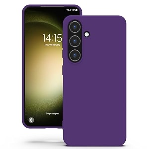 yatwin silicone back case for samsung galaxy s23 fe soft-touch phone back cover for samsung galaxy s23 fe - purple