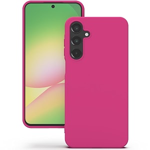 yatwin silicone back case for samsung galaxy a56 soft-touch phone back cover for samsung galaxy a56 - magenta