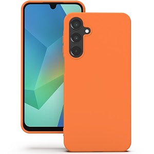 yatwin silicone back case for samsung galaxy a16 soft-touch phone back cover for samsung galaxy a16 - orange