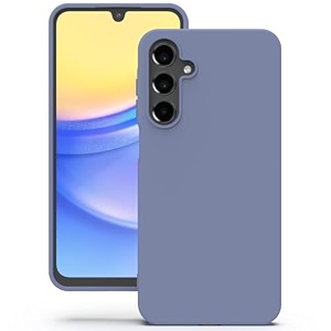 yatwin silicone back case for samsung galaxy a15 soft-touch phone back cover for samsung galaxy a15 - lavender grey