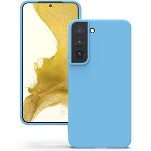 yatwin silicone back case for samsung galaxy s22 plus soft-touch phone back cover for samsung galaxy s22 plus - sky blue