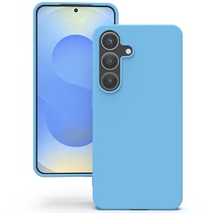 yatwin silicone back case for samsung galaxy s25 soft-touch phone back cover for samsung galaxy s25 - sky blue