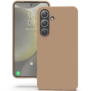 yatwin silicone back case for google pixel 7 soft-touch phone back cover for google pixel 7-milk tee light brown