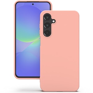 yatwin silicone back case for samsung galaxy a36 soft-touch phone back cover for samsung galaxy a36 - pink