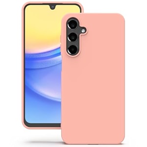 yatwin silicone back case for samsung galaxy a15 soft-touch phone back cover for samsung galaxy a15 - pink