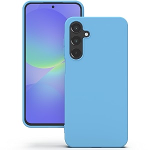 yatwin silicone back case for samsung galaxy a36 soft-touch phone back cover for samsung galaxy a36 - sky blue
