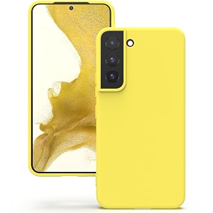 yatwin silicone back case for samsung galaxy s22 plus soft-touch phone back cover for samsung galaxy s22 plus - yellow