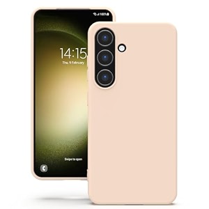 yatwin silicone back case for samsung galaxy s23 soft-touch phone back cover for samsung galaxy s23 - link pink