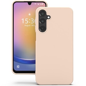 yatwin silicone back case for samsung galaxy a25 soft-touch phone back cover for samsung galaxy a25 - link pink