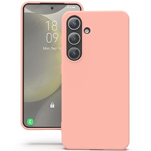 yatwin silicone back case for samsung galaxy s24 plus soft-touch phone back cover for samsung galaxy s24 plus - pink