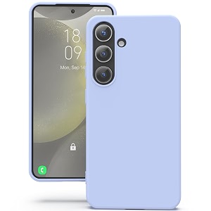 yatwin silicone back case for samsung galaxy s24 plus soft-touch phone back cover for samsung galaxy s24 plus - lilac