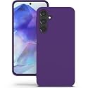 YATWIN Silicone Back Case for Samsung Galaxy A55, Soft-Touch Phone Back Cover for Samsung Galaxy A55 - Purple