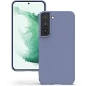 YATWIN Silicone Back Case for Samsung Galaxy S22, Soft-Touch Phone Back Cover for Samsung Galaxy S22 - Lavender Grey