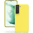 YATWIN Silicone Back Case for Samsung Galaxy S22, Soft-Touch Phone Back Cover for Samsung Galaxy S22 - Yellow