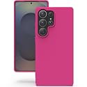 YATWIN Silicone Back Case for Samsung Galaxy S25 Ultra, Soft-Touch Phone Back Cover for Samsung Galaxy S25 Ultra - Magenta