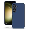 YATWIN Silicone Back Case for Samsung Galaxy S23 FE, Soft-Touch Phone Back Cover for Samsung Galaxy S23 FE - Dark Blue