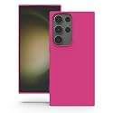 YATWIN Silicone Back Case for Samsung Galaxy S23 Ultra, Soft-Touch Phone Back Cover for Samsung Galaxy S23 Ultra - Magenta