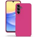 YATWIN Silicone Back Case for Samsung Galaxy A15, Soft-Touch Phone Back Cover for Samsung Galaxy A15 - Magenta