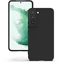 YATWIN Silicone Back Case for Samsung Galaxy S22, Soft-Touch Phone Back Cover for Samsung Galaxy S22 - Black