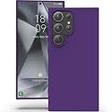 YATWIN Silicone Back Case for Samsung Galaxy S24 Ultra, Soft-Touch Phone Back Cover for Samsung Galaxy S24 Ultra - Purple