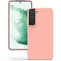 YATWIN Silicone Back Case for Samsung Galaxy S22, Soft-Touch Phone Back Cover for Samsung Galaxy S22 - Pink
