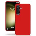 YATWIN Silicone Back Case for Samsung Galaxy S23 FE, Soft-Touch Phone Back Cover for Samsung Galaxy S23 FE - Red
