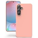 YATWIN Silicone Back Case for Samsung Galaxy S24 FE, Soft-Touch Phone Back Cover for Samsung Galaxy S24 FE - Pink