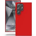 YATWIN Silicone Back Case for Samsung Galaxy S24 Ultra, Soft-Touch Phone Back Cover for Samsung Galaxy S24 Ultra - Red