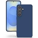 YATWIN Silicone Back Case for Samsung Galaxy S25, Soft-Touch Phone Back Cover for Samsung Galaxy S25 - Dark Blue
