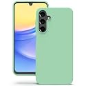 YATWIN Silicone Back Case for Samsung Galaxy A15, Soft-Touch Phone Back Cover for Samsung Galaxy A15 - Link Cyan