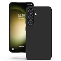 YATWIN Silicone Back Case for Samsung Galaxy S23 FE, Soft-Touch Phone Back Cover for Samsung Galaxy S23 FE - Black