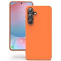 YATWIN Silicone Back Case for Samsung Galaxy S24 FE, Soft-Touch Phone Back Cover for Samsung Galaxy S24 FE - Orange