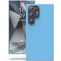 YATWIN Silicone Back Case for Samsung Galaxy S24 Ultra, Soft-Touch Phone Back Cover for Samsung Galaxy S24 Ultra - Sky Blue