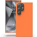 YATWIN Silicone Back Case for Samsung Galaxy S24 Ultra, Soft-Touch Phone Back Cover for Samsung Galaxy S24 Ultra - Orange