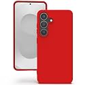 YATWIN Silicone Back Case for Samsung Galaxy S25 Plus, Soft-Touch Phone Back Cover for Samsung Galaxy S25 Plus - Red