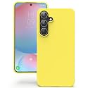 YATWIN Silicone Back Case for Samsung Galaxy S24 FE, Soft-Touch Phone Back Cover for Samsung Galaxy S24 FE - Yellow
