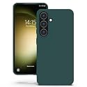 YATWIN Silicone Back Case for Samsung Galaxy S23, Soft-Touch Phone Back Cover for Samsung Galaxy S23 - Dark Green