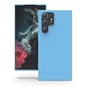 YATWIN Silicone Back Case for Samsung Galaxy S22 Ultra, Soft-Touch Phone Back Cover for Samsung Galaxy S22 Ultra - Sky Blue