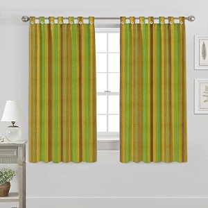 Yaweh Cotton Striped Room Darkening Loop Type