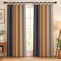 Yaweh Cotton Striped Room Darkening Loop Type
