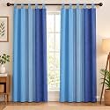 Yaweh Cotton Striped Room Darkening Loop Type